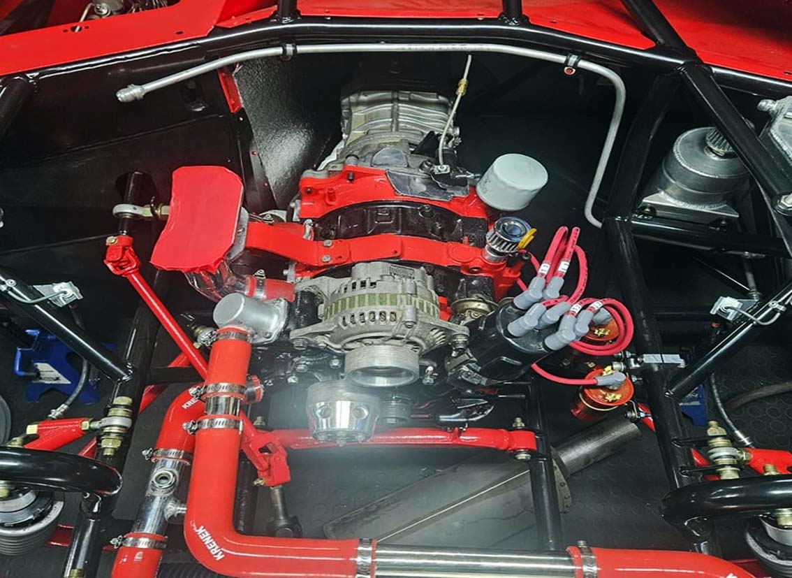 Custom red plug leads